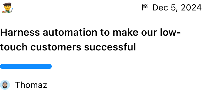 Goal example UI
